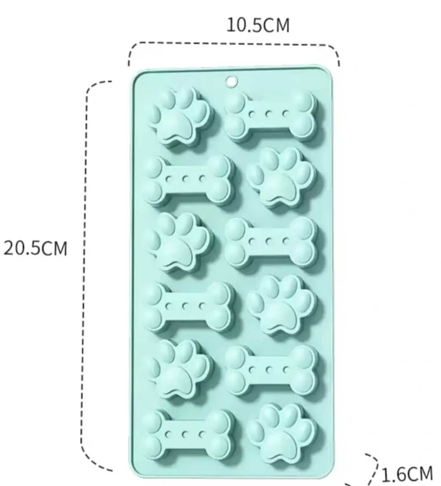 Molde patitas perro  y huesos 1