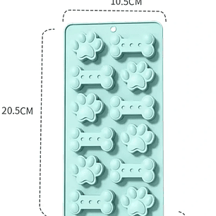 Molde patitas perro  y huesos