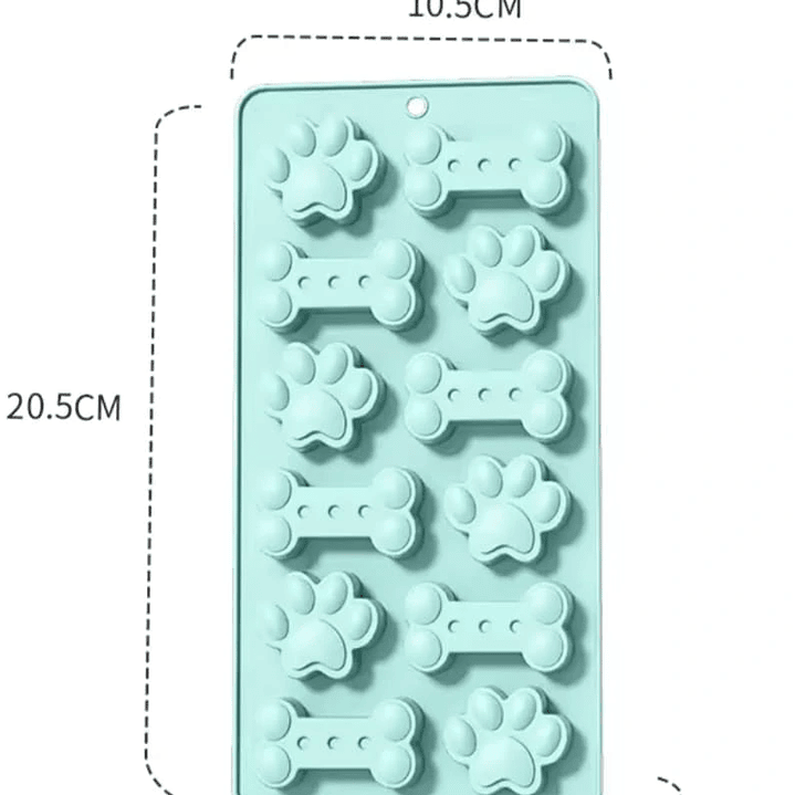 Molde patitas perro  y huesos 1