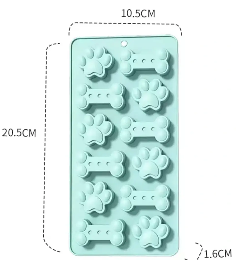Molde patitas perro  y huesos 1