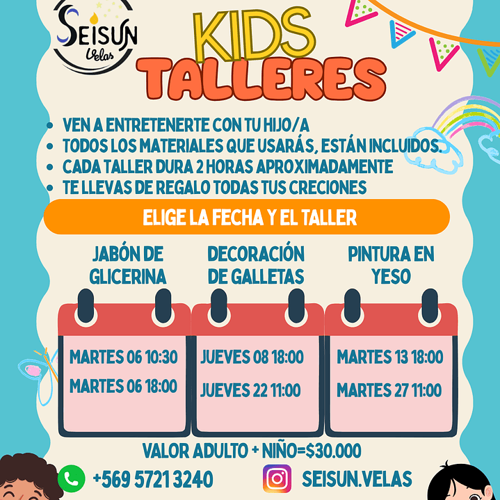 Reserva para Taller de velas o jabones 1