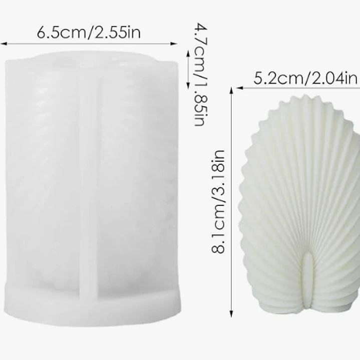 Molde Silicona Concha 1