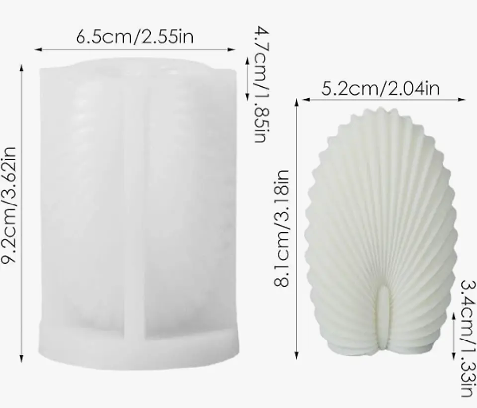 Molde Silicona Concha 1