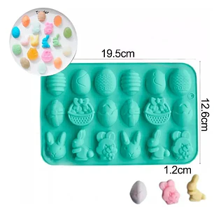 Molde huevitos  y conejos