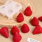 Molde de 4 frutillas de silicona - Miniatura 1