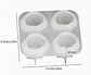 Molde de 4 frutillas de silicona - Miniatura 2