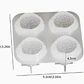 Molde de 4 frutillas de silicona - Miniatura 2