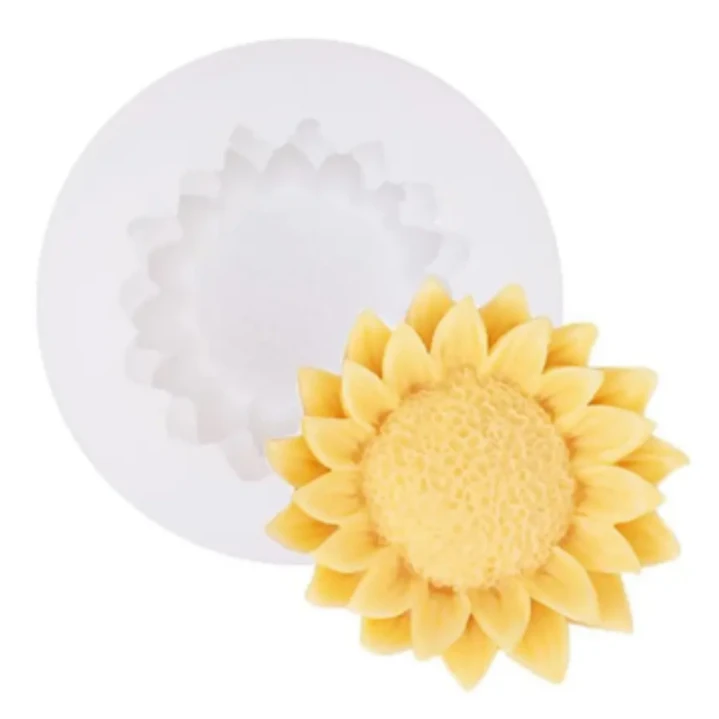 Molde Girasol para  Velas o jabones 1
