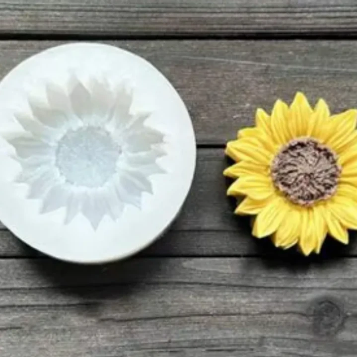 Molde Girasol para  Velas o jabones 2