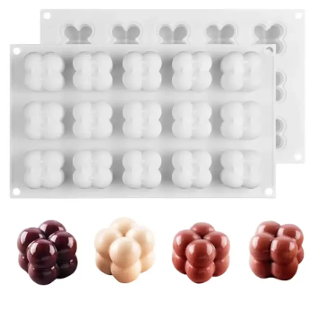 Molde minicubo 2x2 3D,15 unidades. 2