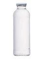 Botella de jugo de vidrio 475 ml con tapa blanca metalica - Miniatura 1