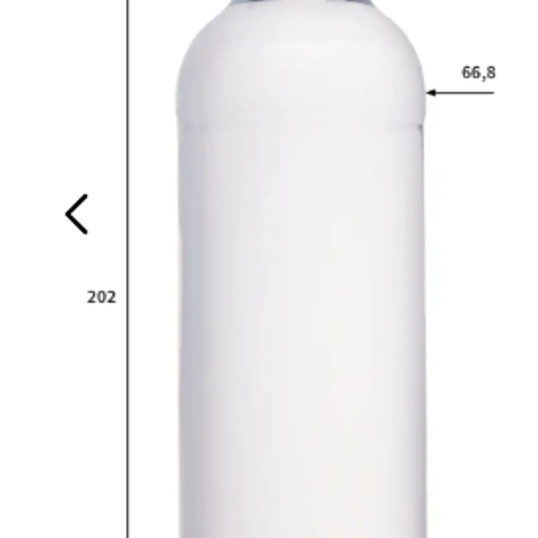 Botella de jugo de vidrio 475 ml con tapa blanca metalica 2