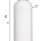 Botella de jugo de vidrio 475 ml con tapa blanca metalica - Miniatura 2