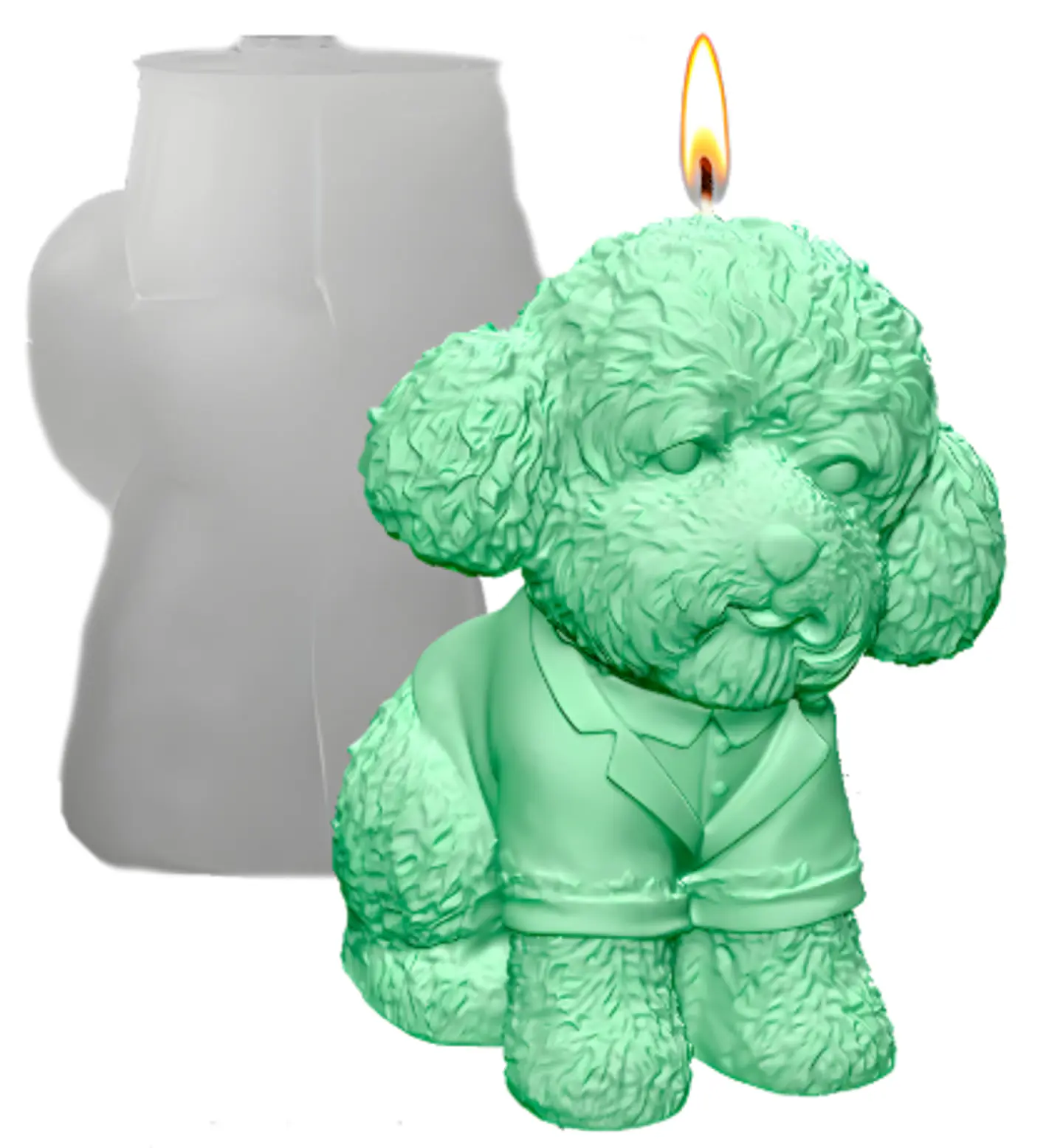 Molde perrito  vestido  1
