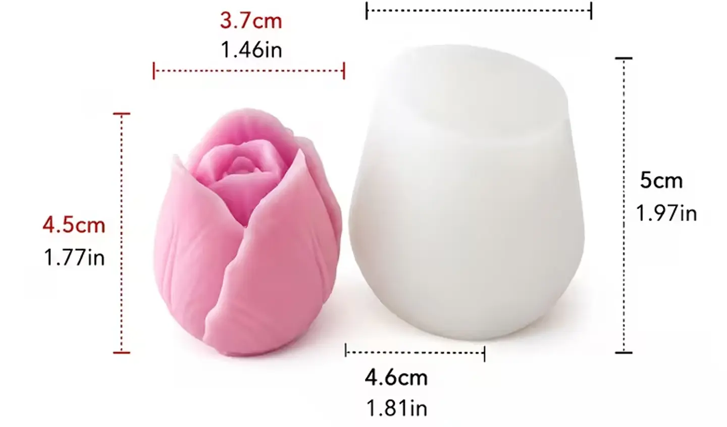 Molde Capullo rosa 1