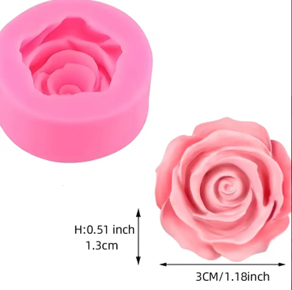 Molde Rosas Pétalos 1