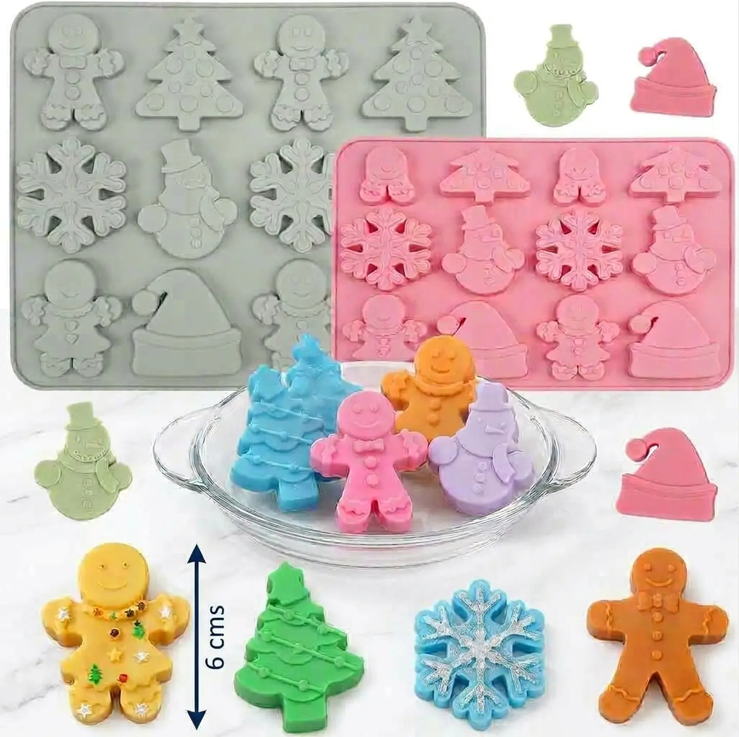 Molde silicona  Copo-gorro navidad 2