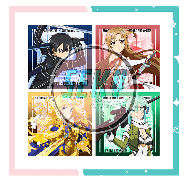 Set de Stickers - Sword Art Online