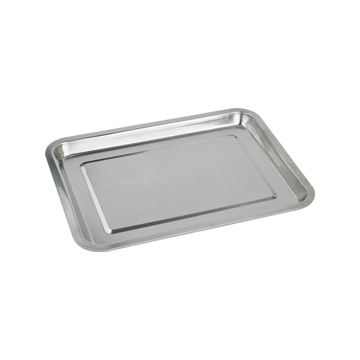 Bandeja de acero quirúrgico inoxidable 27 x 20 x 2 cm