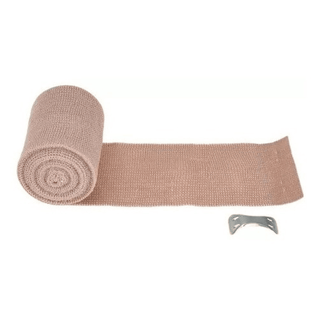 Venda elástica 10 cm x 4.5 m con gancho sujetador