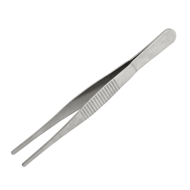 Pinza anatómica de acero inoxidable quirúrgico – 12 cm