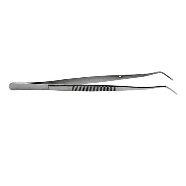 Pinza Merriam biangulada algodonera de acero inoxidable quirúrgico – 16 cm