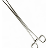 Pinza Pozzi Uterina recta de acero inoxidable quirúrgico – 25 cm