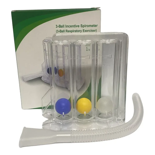 Triflo Ejercitador Pulmonar Respiratorio Espirometro Adulto