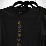 Camiseta 7 Chakras Doradas