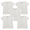 x5 Camisetas cuello V Bebé - 00020 