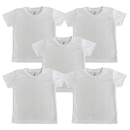 x5 Camisetas Cuello R Bebé - 00010 $̶𝟓̶𝟓̶.̶𝟎̶𝟎̶𝟎̶