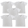 x5 Camisetas Cuello R Bebé - 00010 