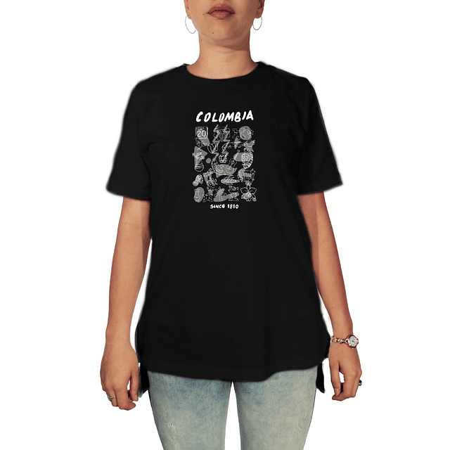Camiseta Colombia 1810 Mujer - 46641