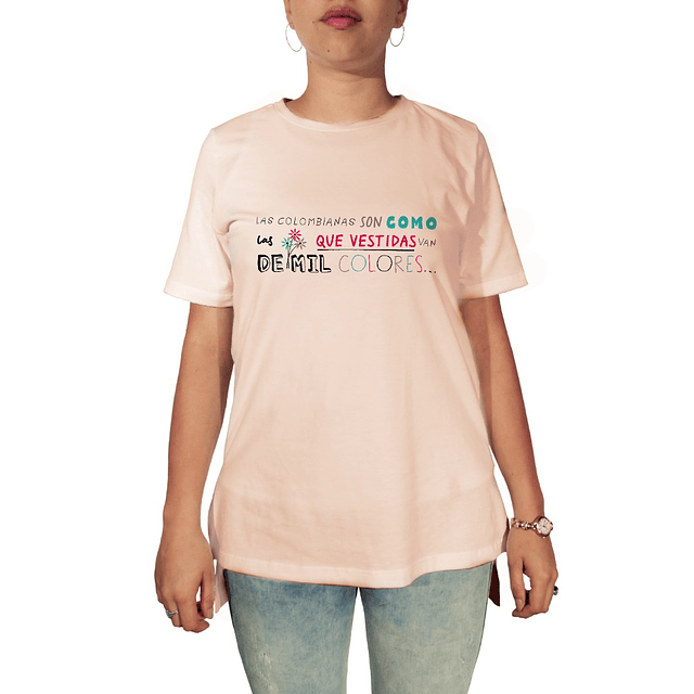 Camiseta Colombia Dedicación  Mujer - 46641