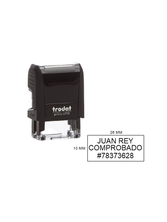 Sello Personalizado TRODAT 4910 | 26 x 9 mm 1