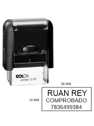 Sello Colop Printer C10 | Personalizado |  26x10mm 