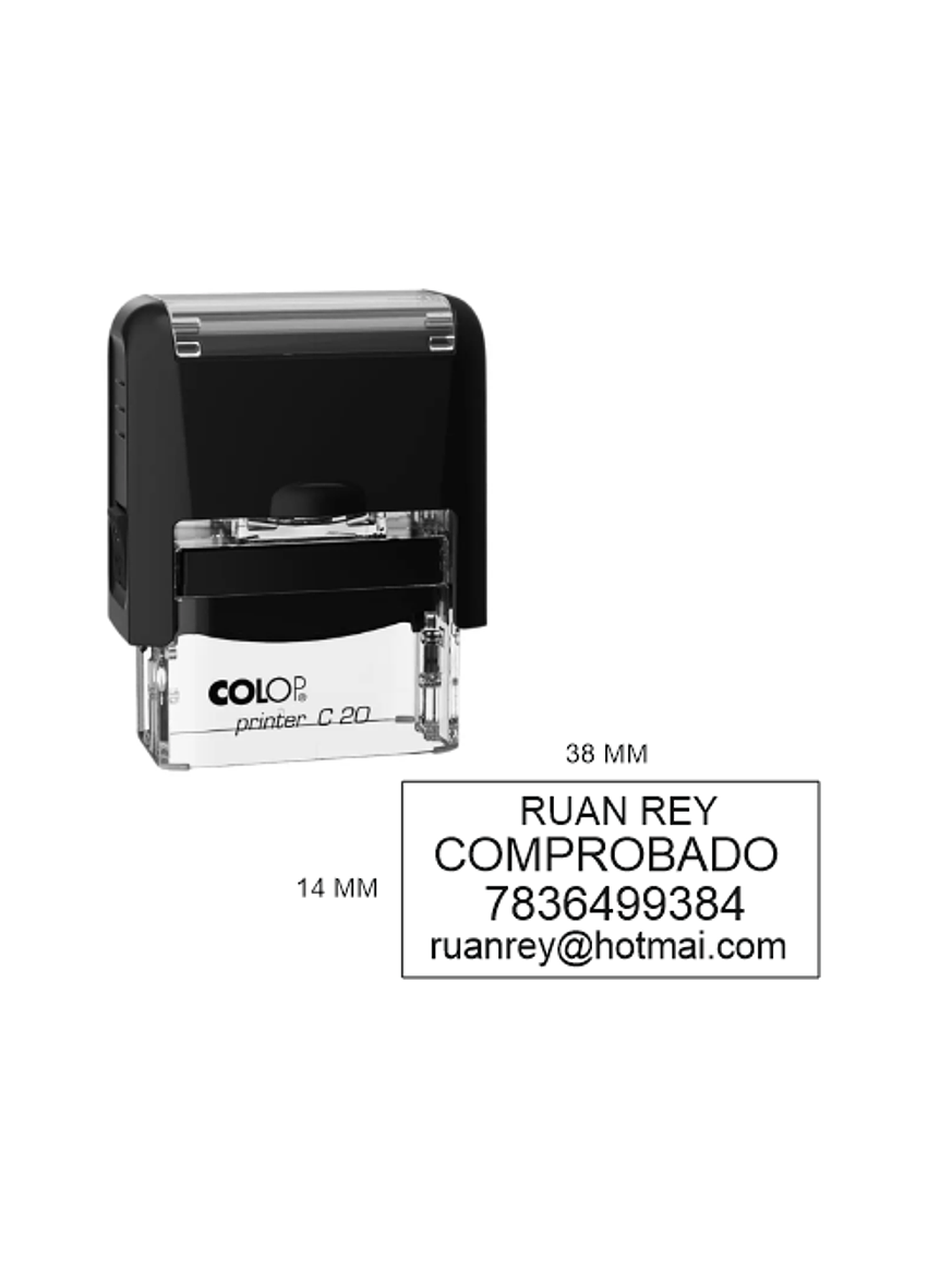 Sello Colop C20 Personalizado | 38x14mm  1