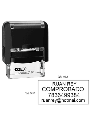 Sello Colop C20 Personalizado | 38x14mm 