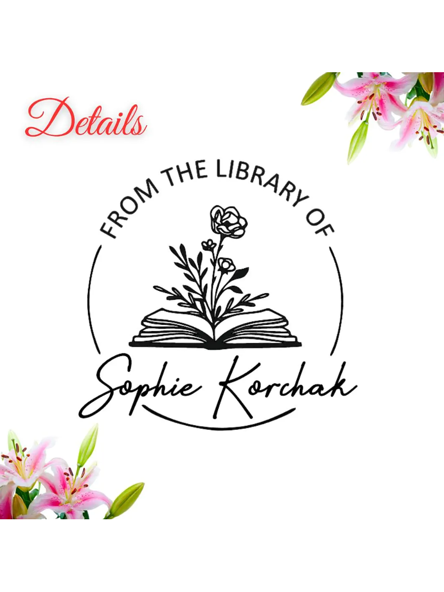 Sello para Libro | PERSONALIZADO 6