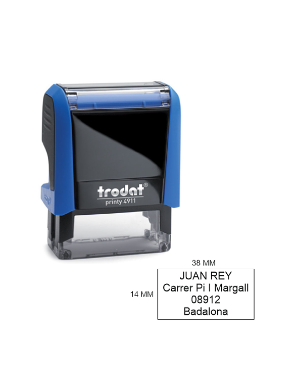 Sello TRODAT 4911 Personalizado |  38x14mm  1