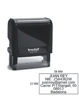 Sello TRODAT 4913 | Personalizado |  58x22mm  