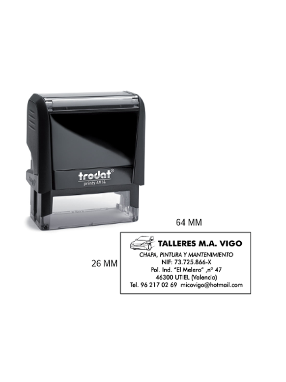 Sello TRODAT 4914 | Personalizado |  30 x 69 mm 1