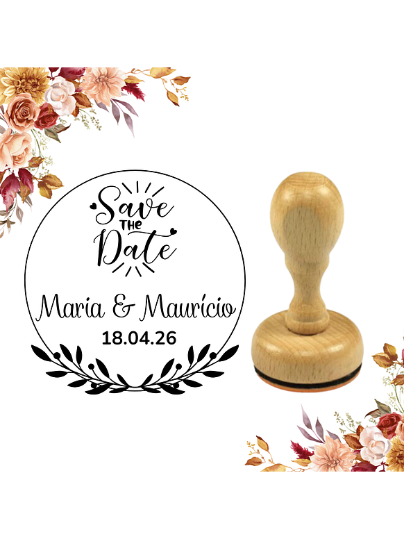 Sello para Boda | Monograma Personalizado 8