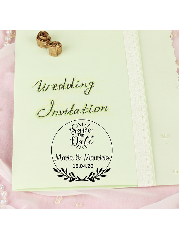 Sello para Boda | Monograma Personalizado 4