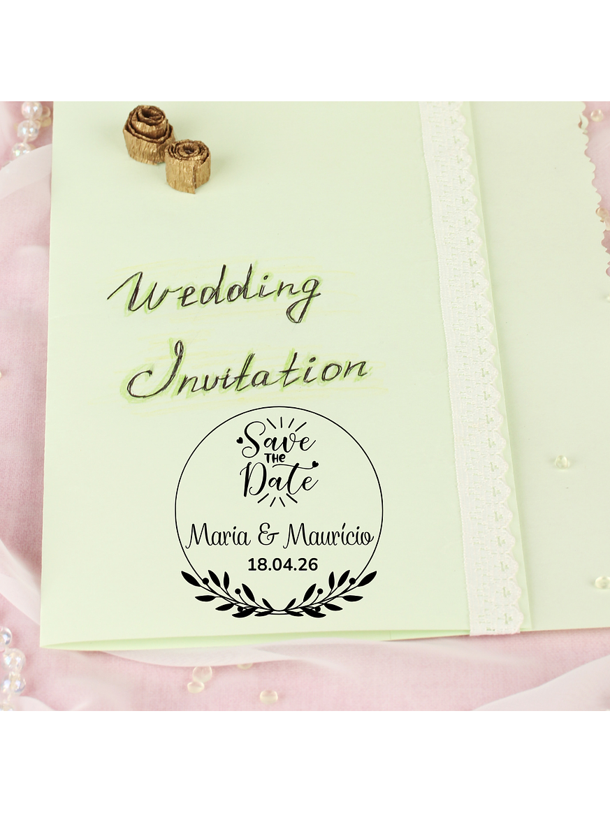 Sello para Boda | Monograma Personalizado 4