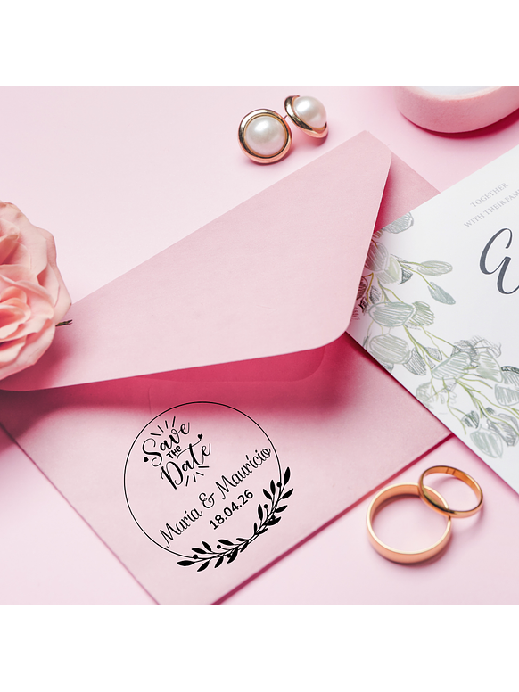 Sello para Boda | Monograma Personalizado 2