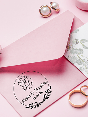 Sello para Boda | Monograma Personalizado