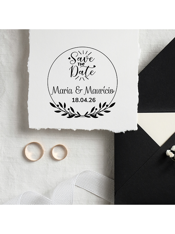 Sello para Boda | Monograma Personalizado 3