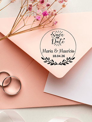 Sello para Boda | Monograma Personalizado