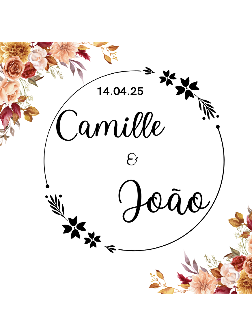Sello para Boda | Monograma Personalizado 2